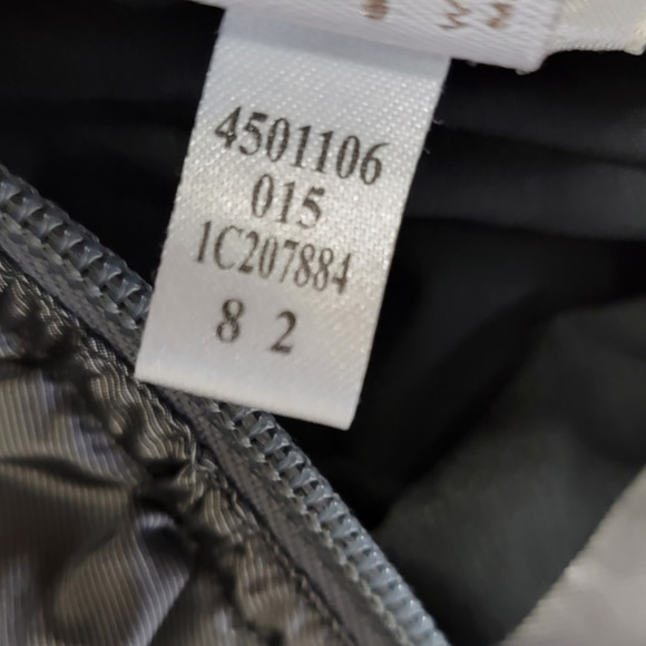 Chico's Zip-Up Ruched Vest Jacket Sleeveless Silver Gray Size Large - Picture 4 of 6